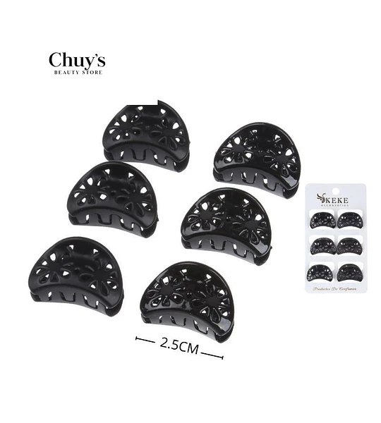 Pinzas Para Cabello Negras