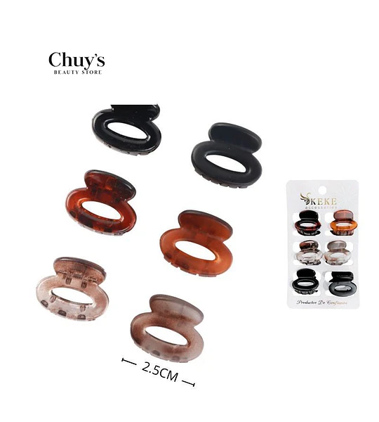 Pinza Para Cabello Set de 6