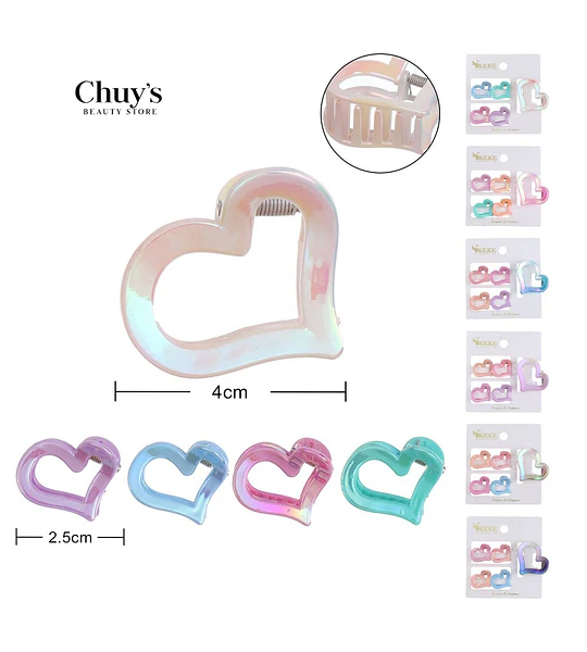 Pinza Para Cabello Corazón