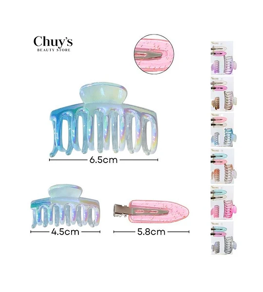 Pinza Para Cabello Iridiscente