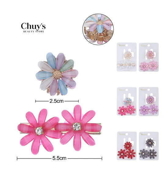 Clip Para Cabello Floral