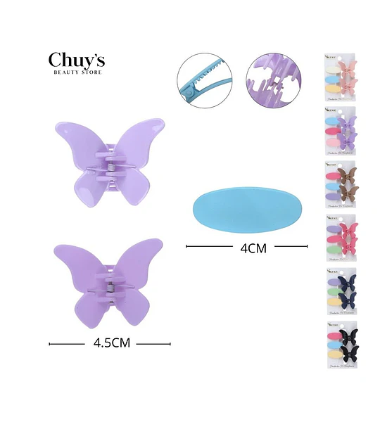 Pinza Mariposa Para Cabello