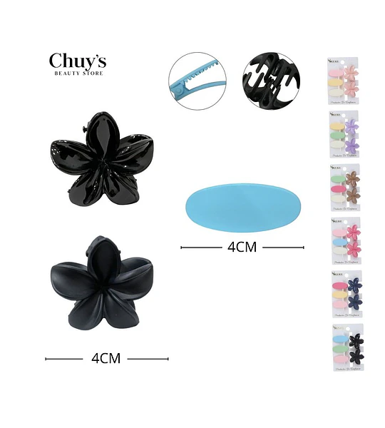 Pinza Para Cabello Flor
