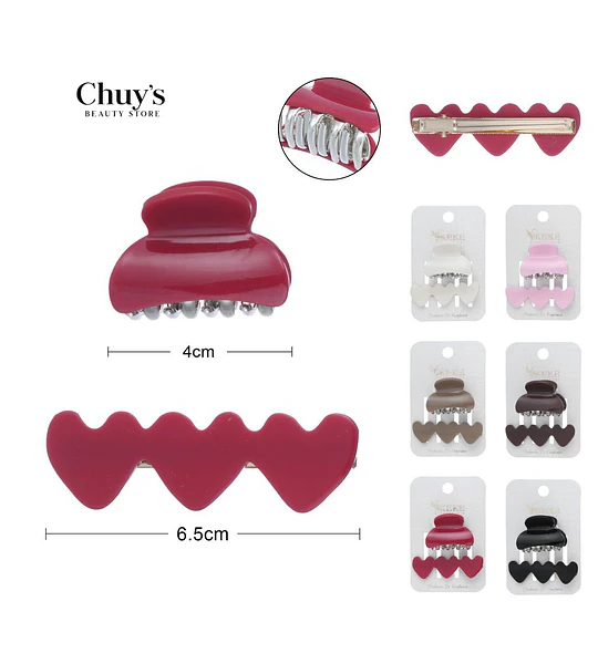 Pinza Para Cabello Corazón