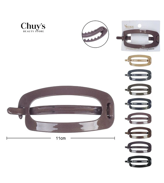 Pinza Para Cabello Ovalada