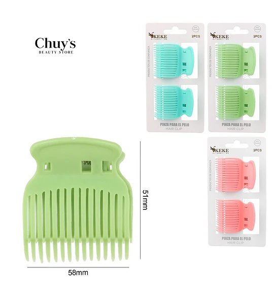 Pinza Para El Pelo Verde