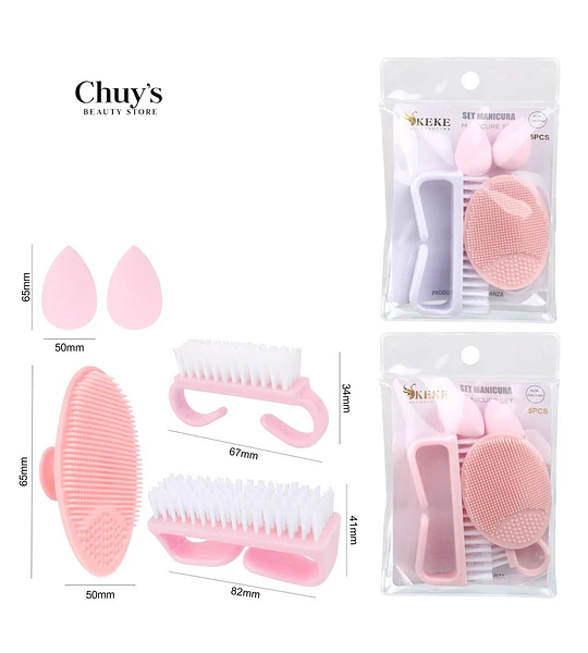 Set De Manicura Rosa
