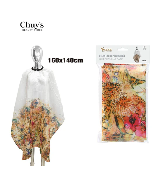 Delantal De Peluquería Floral