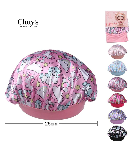 Gorro De Ducha Con Estampado De Unicornio