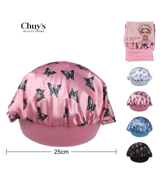 Gorro De Ducha Con Diseño De Mariposas