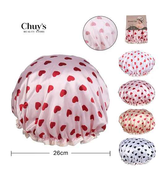 Gorro de Ducha con Corazones