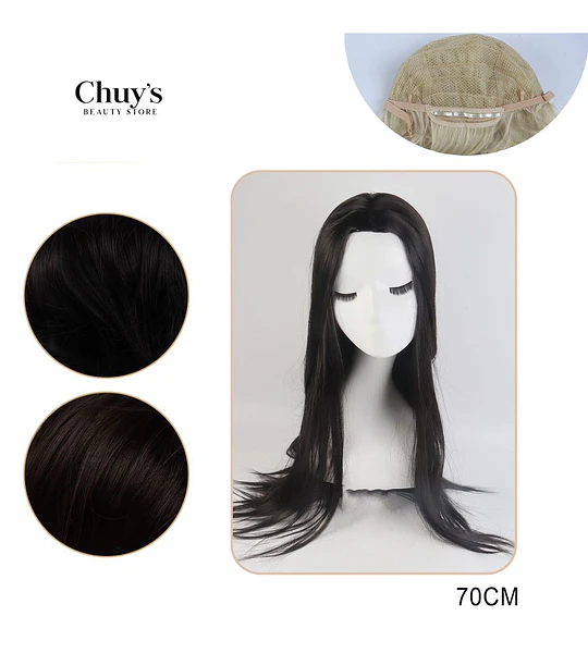 Peluca Larga Lisa 70cm