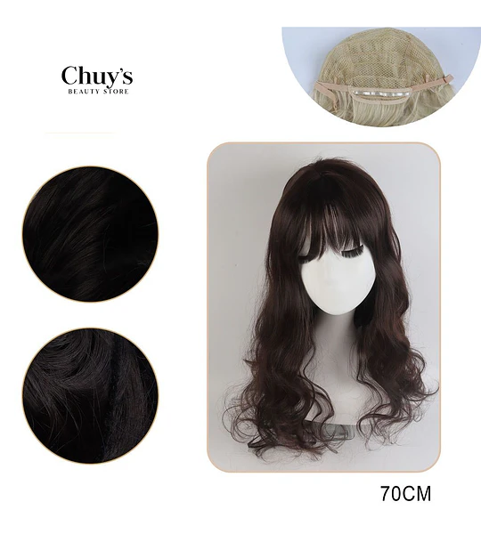 Peluca Larga con Ondas