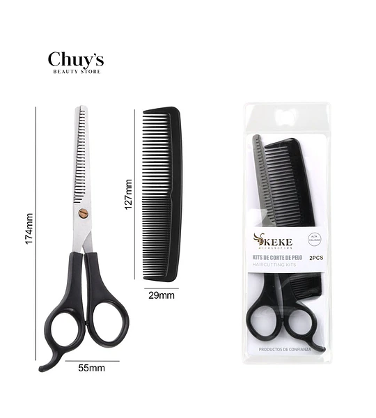 Tijeras De Corte Con Peine