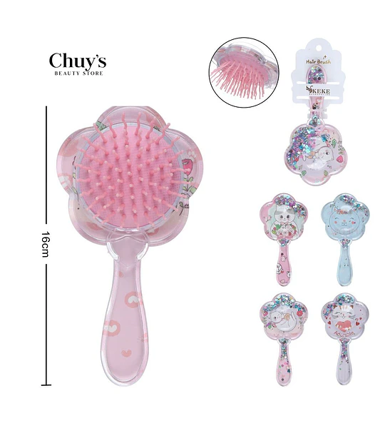Cepillo Para Cabello En Forma De Flor