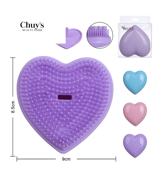 Limpiador de Brochas en Forma de Corazón