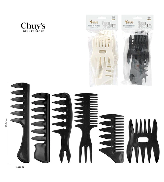 Juego De Peines Para Cabello