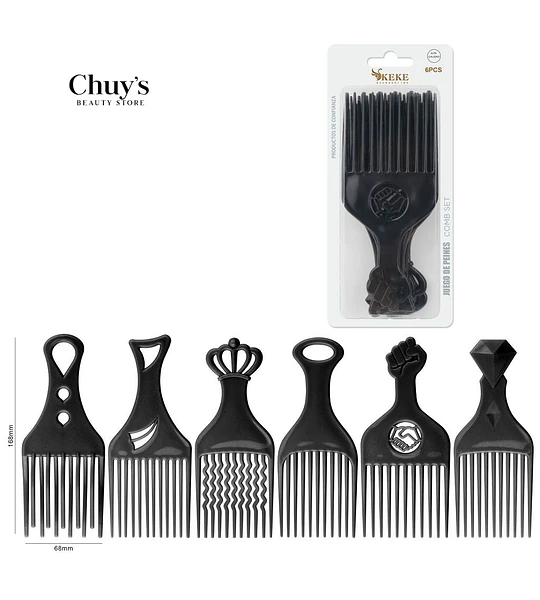 Set De Peines Para Cabello