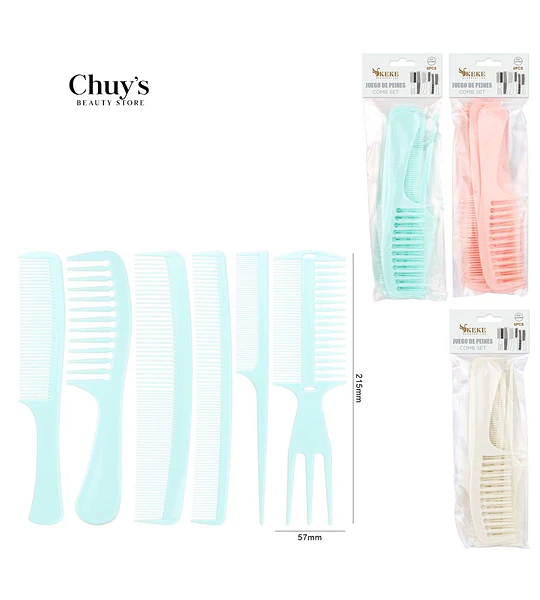 Juego De Peines Para Cabello
