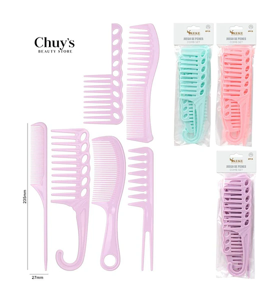 Juego De Peines Para Cabello