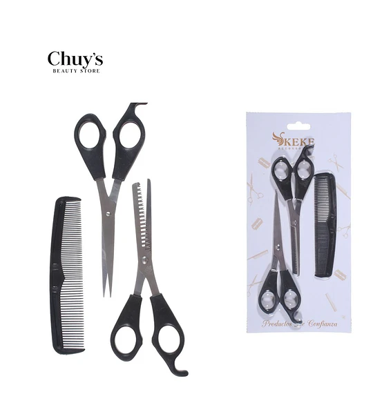 Kit de Tijeras y Peine para Cortar Cabello