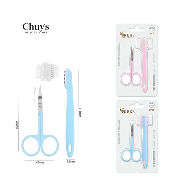 Set De Manicure Con Tijeras Y Cepillo - Chuys Beautys | Chuy's Beautys Store