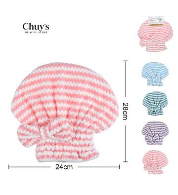 Gorro de Ducha con Diseño de Rayas - Chuys Beautys | Chuy's Beautys Store