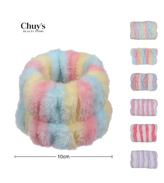 Scrunchie De Peluche Multicolor