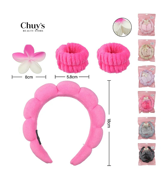 Diadema y Scrunchies de Belleza
