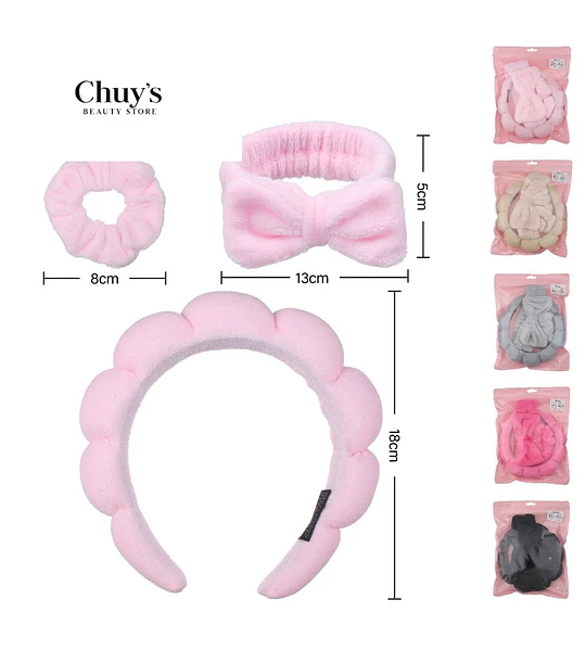 Diadema de Maquillaje Rosa