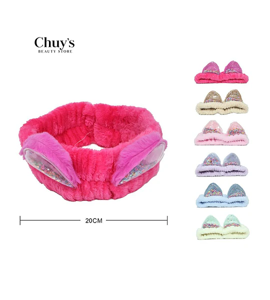 Diadema de Belleza con Orejas de Conejo