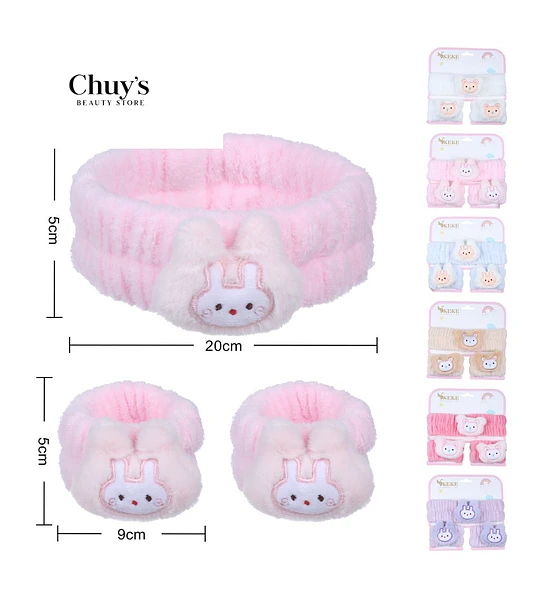 Diadema y Pantuflas de Peluche