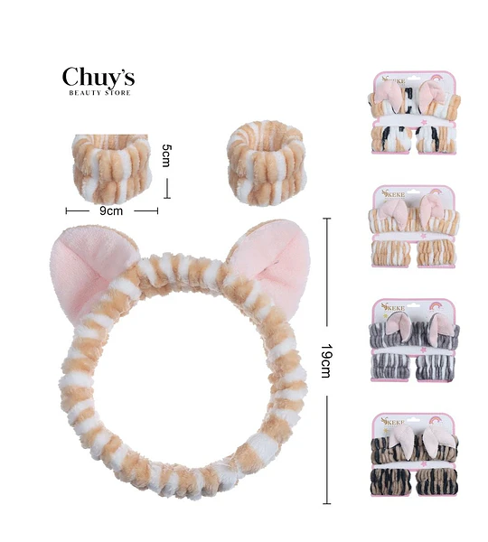 Diadema y Pulsera de Maquillaje
