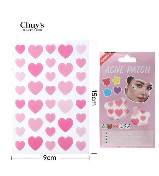 Parche Antiacné Corazones