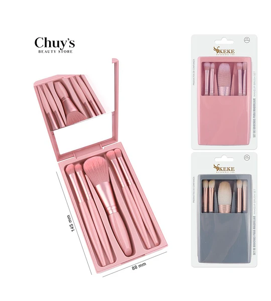 Set De Brochas Para Maquillaje