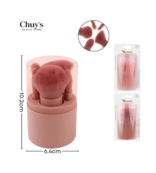 Set De Brochas Para Maquillaje
