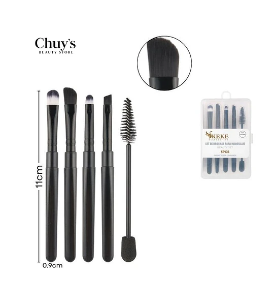 Set De Brochas Para Maquillaje 5 Piezas