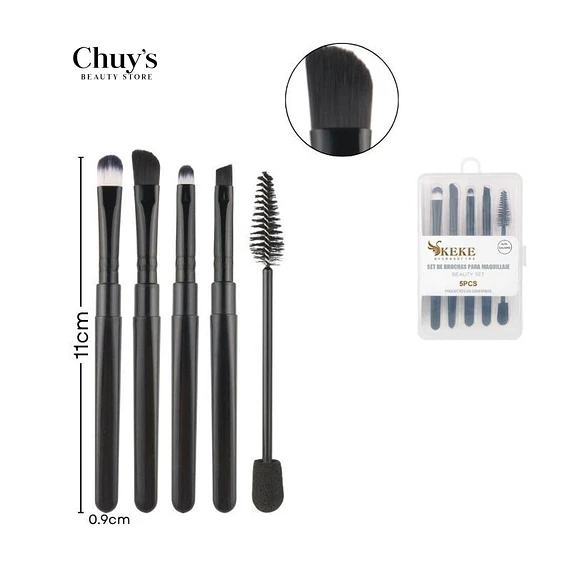 Set De Brochas Para Maquillaje 5 Piezas