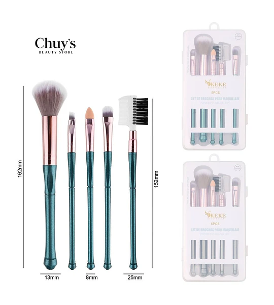 Set De Brochas Para Maquillaje