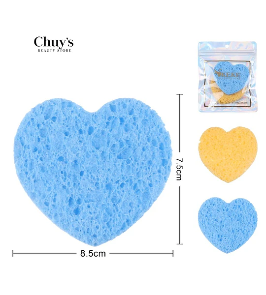 Esponja Facial Corazón