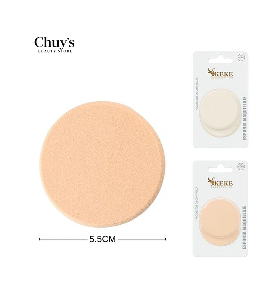 Esponja Maquillaje Redonda 5.5cm