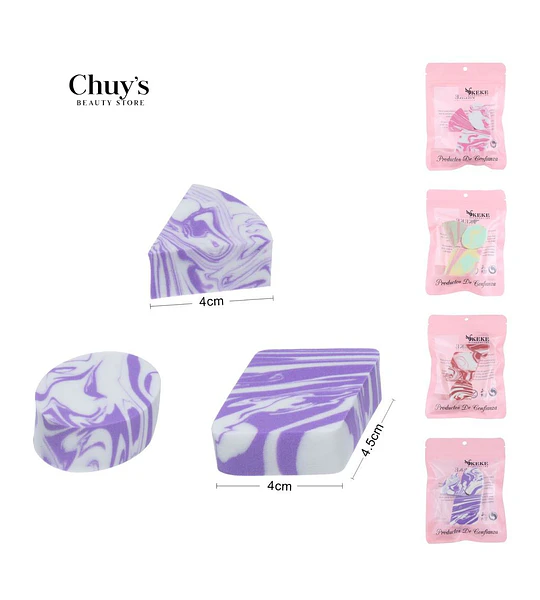 Esponjas Para Maquillaje Marbled