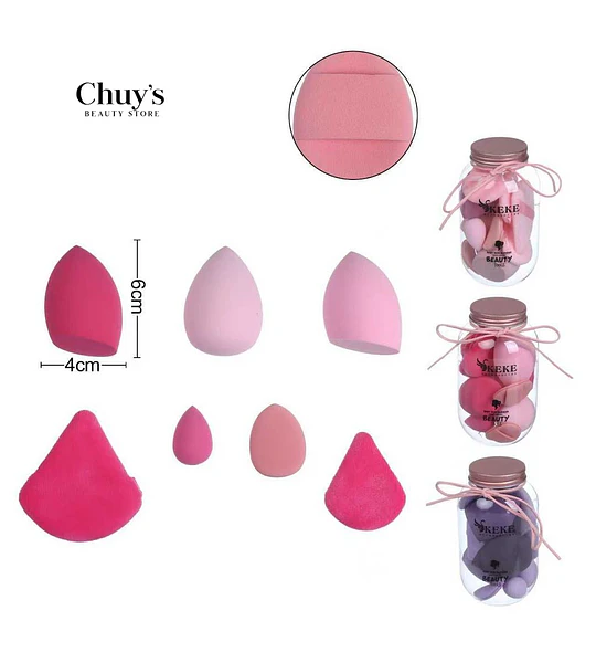 Set de Esponjas de Maquillaje