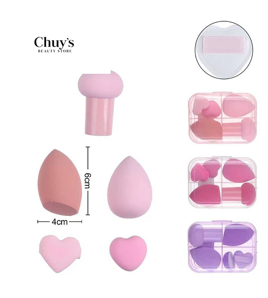Set de Esponjas de Maquillaje