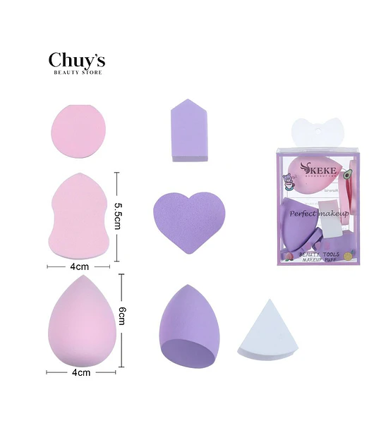 Set de Esponjas de Maquillaje