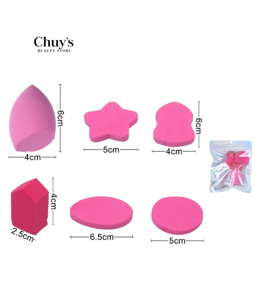 Set de Esponjas para Maquillaje