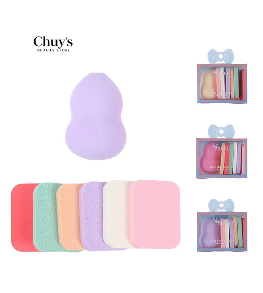 Set de Esponjas para Maquillaje
