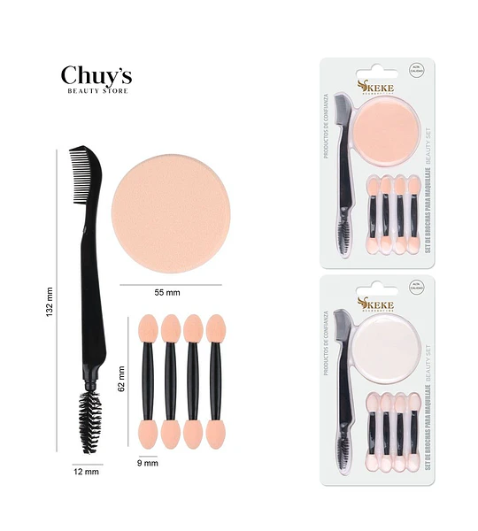 Set De Aplicadores De Maquillaje