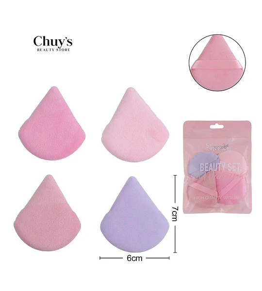 Esponjas para Maquillaje Set de 4