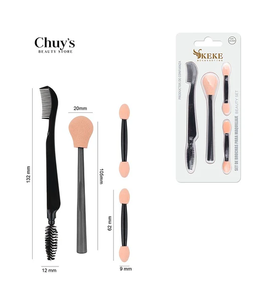 Set De Pinceles Para Maquillaje